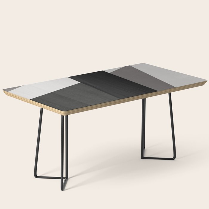 Geometric black and gray minimalist Coffee Table Gallery Image 1