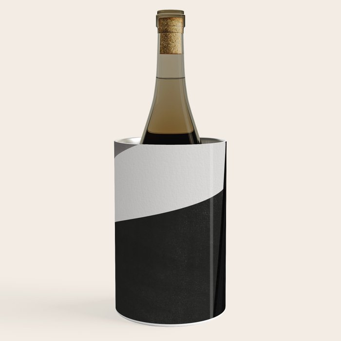Geometric black and gray minimalist Wine Chiller Gallery Image 2