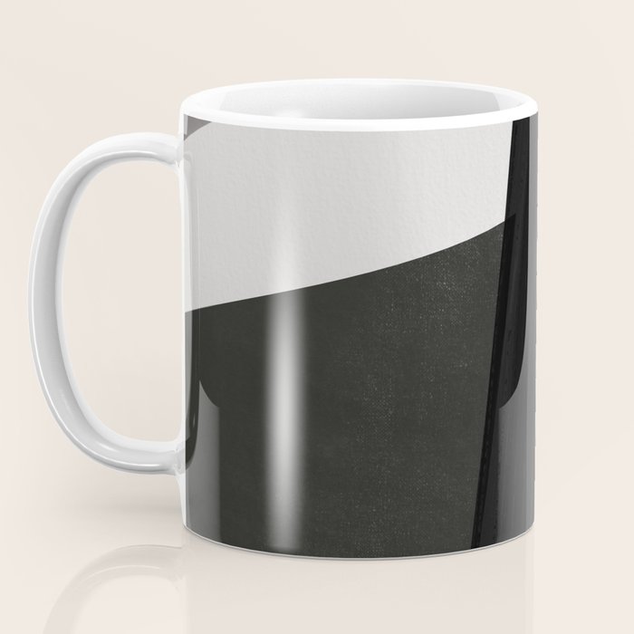 Geometric black and gray minimalist Coffee Mug Gallery Image 3