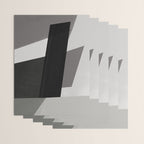 Geometric black and gray minimalist Wrapping Paper Gallery Image 3