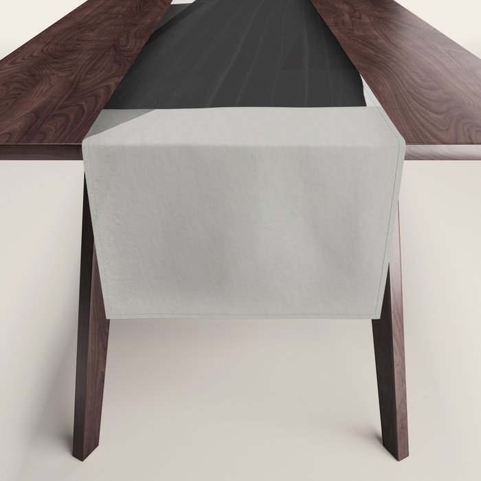Geometric black and gray minimalist Table Runner Gallery Image 1
