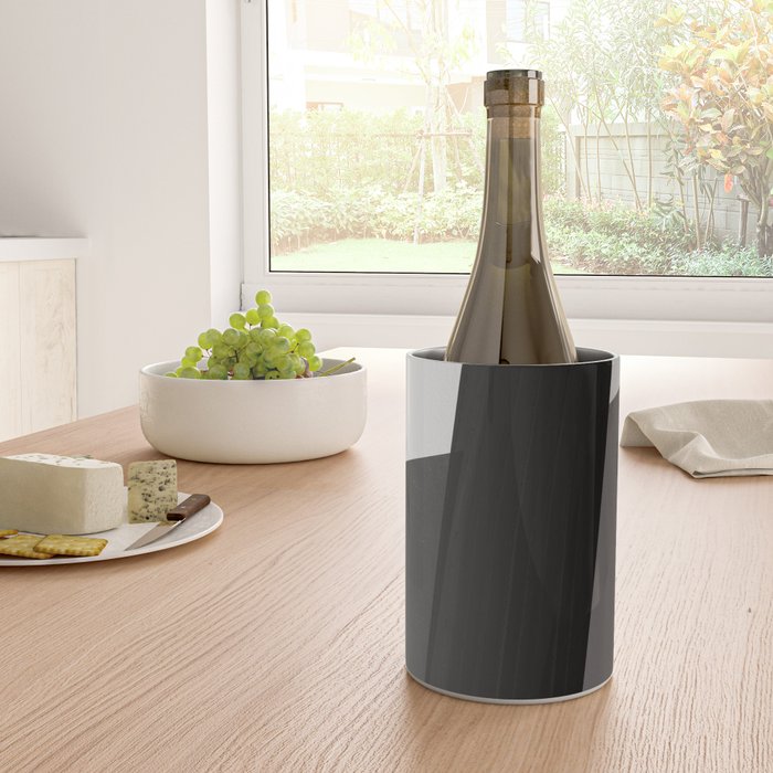 Geometric black and gray minimalist Wine Chiller Gallery Image 4
