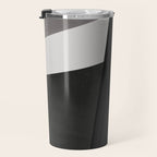 Geometric black and gray minimalist Travel Mug Gallery Image 3
