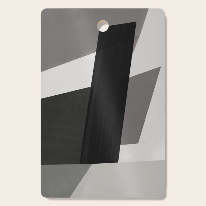 Geometric black and gray minimalist Cutting Board Gallery Image 1