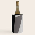 Geometric black and gray minimalist Wine Chiller Gallery Image 3