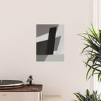 Geometric black and gray minimalist Poster Gallery Image 2
