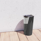 Geometric black and gray minimalist Travel Mug Gallery Image 4