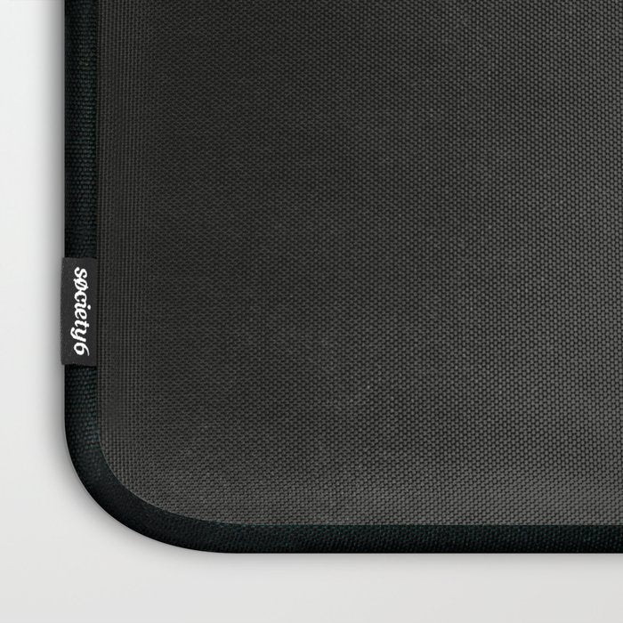 Geometric black and gray minimalist Laptop Sleeve Gallery Image 3
