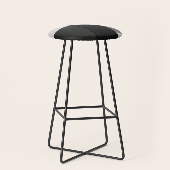 Geometric black and gray minimalist Stool Gallery Image 1