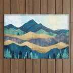 Blue Forest Outdoor Rug Gallery Image 1
