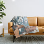 Piping Clouds - Whipped Cream Throw Blanket Gallery Image 1