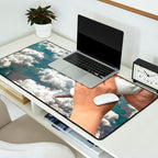 Piping Clouds - Whipped Cream Desk Mat Gallery Image 2