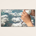 Piping Clouds - Whipped Cream Desk Mat Gallery Image 3