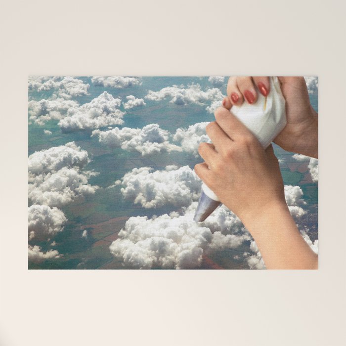 Piping Clouds - Whipped Cream Welcome Mat Gallery Image 1