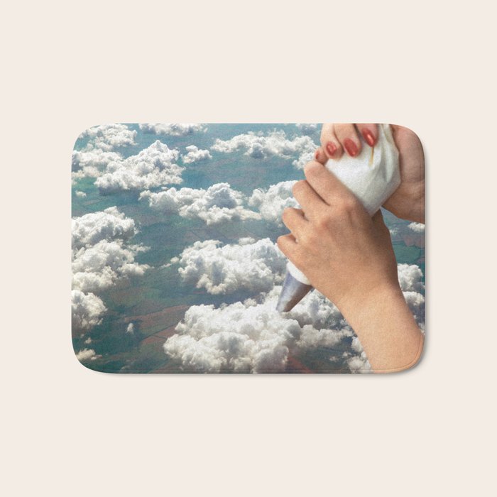 Piping Clouds - Whipped Cream Bath Mat Gallery Image 1