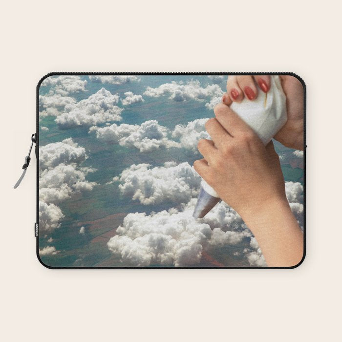 Piping Clouds - Whipped Cream Laptop Sleeve Gallery Image 1