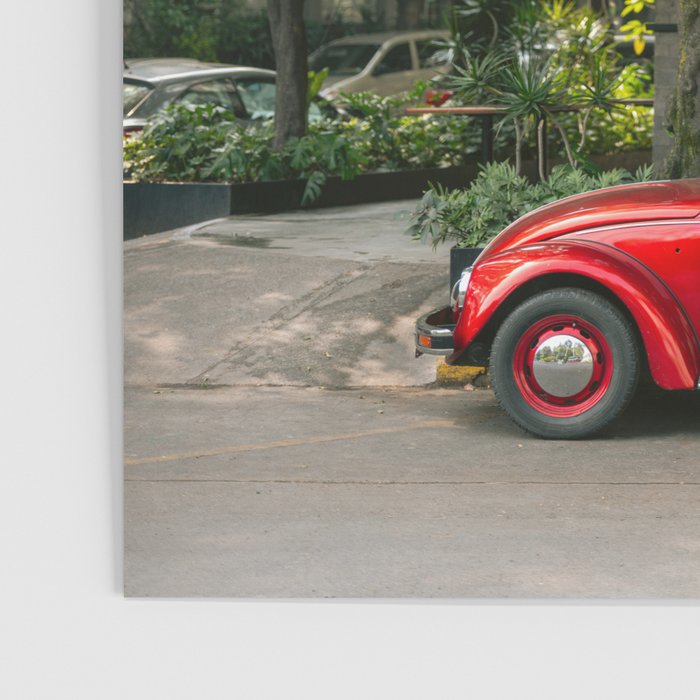 Red Classic Car in Mexico City | Travel Photography Poster Gallery Image 3
