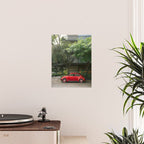 Red Classic Car in Mexico City | Travel Photography Poster Gallery Image 2
