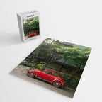 Red Classic Car in Mexico City | Travel Photography Jigsaw Puzzle Gallery Image 2