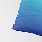 Turquoise Ultramarine Blue Gradient Pillow Sham Gallery Image 4