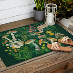 Mushrooms Dandelion Garden Outdoor Rug Gallery Image 2