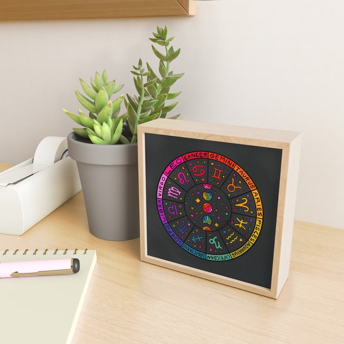 Zodiac Wheel Mini Art Print Gallery Image 2