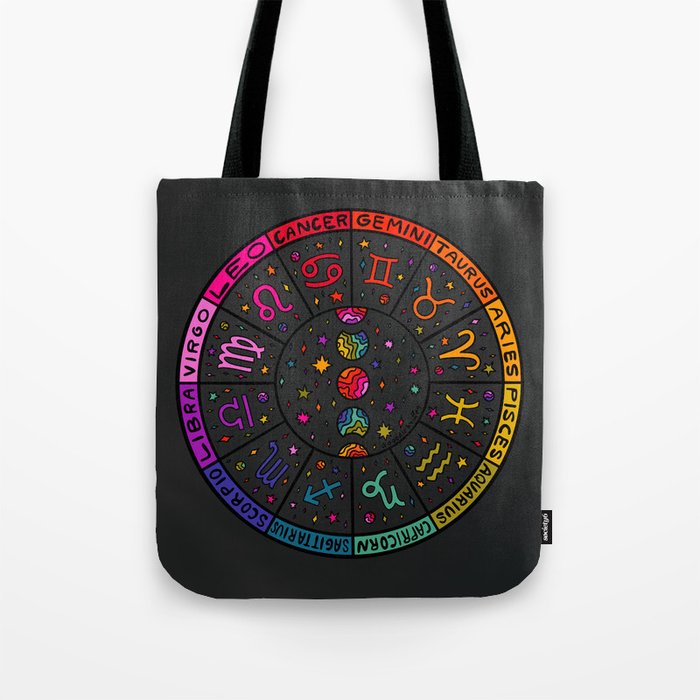 Zodiac Wheel Tote Bag Gallery Image 1