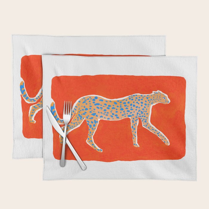 Leopard - Orange Placemat Gallery Image 1