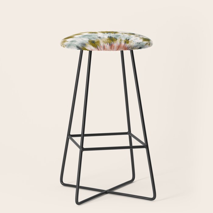 Mosaic tie dye 45B Stool Gallery Image 1