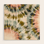 Mosaic tie dye 45B Wood Wall Art Gallery Image 1