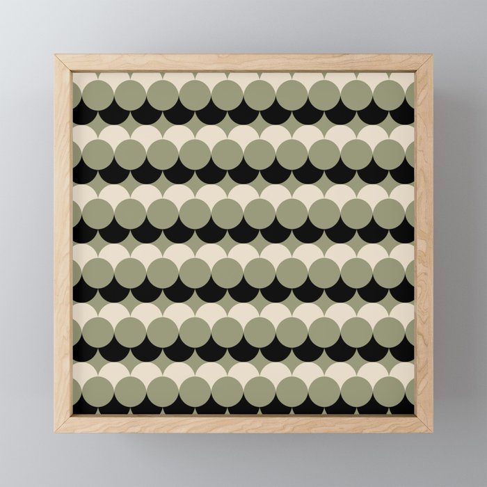 Retro Circular Pattern XXIV Mini Art Print Gallery Image 1
