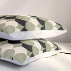 Retro Circular Pattern XXIV Pillow Sham Gallery Image 3