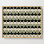 Retro Circular Pattern XXIV Serving Tray Gallery Image 1