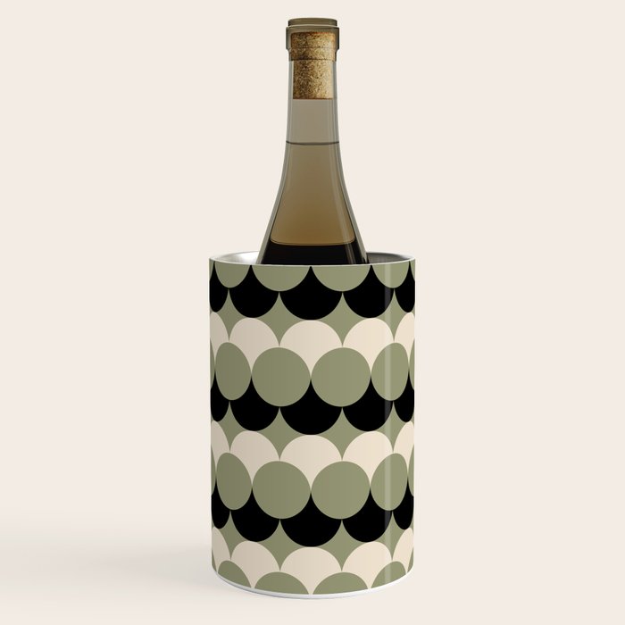 Retro Circular Pattern XXIV Wine Chiller Gallery Image 1
