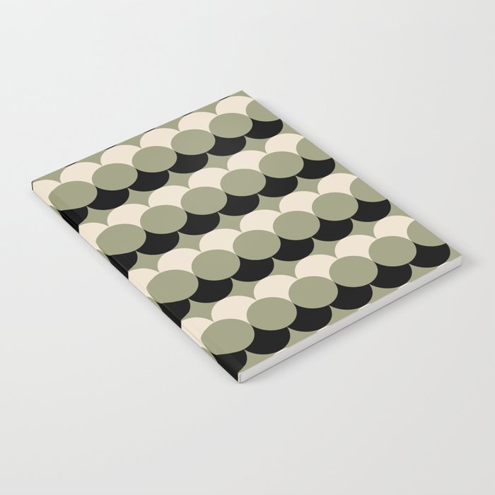 Retro Circular Pattern XXIV Notebook Gallery Image 2