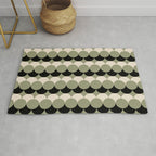 Retro Circular Pattern XXIV Rug Gallery Image 1