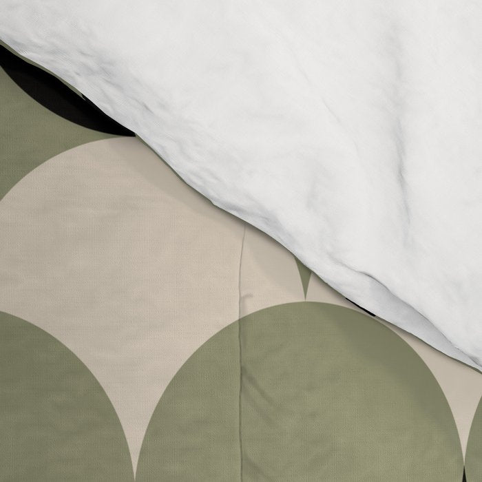 Retro Circular Pattern XXIV Comforter Gallery Image 4