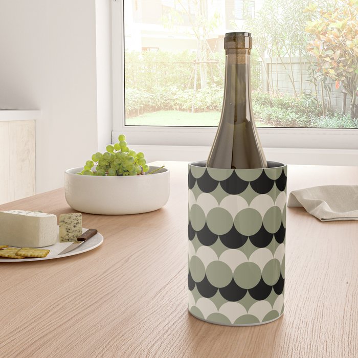 Retro Circular Pattern XXIV Wine Chiller Gallery Image 4