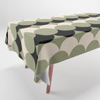 Retro Circular Pattern XXIV Tablecloth Gallery Image 1