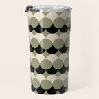 Retro Circular Pattern XXIV Travel Mug Gallery Image 3
