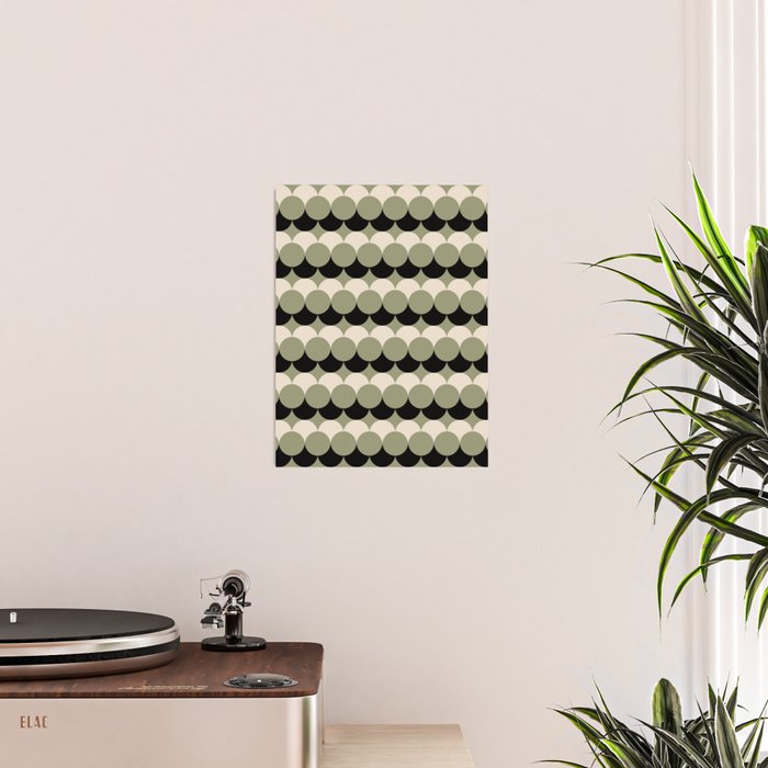 Retro Circular Pattern XXIV Poster Gallery Image 2