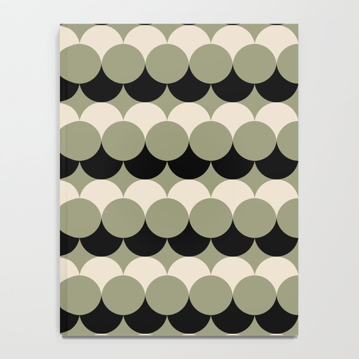 Retro Circular Pattern XXIV Notebook Gallery Image 4