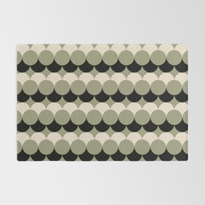 Retro Circular Pattern XXIV Rug Gallery Image 2