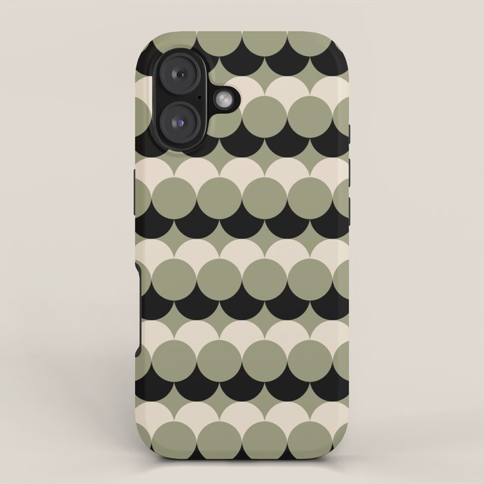 Retro Circular Pattern XXIV iPhone Case Gallery Image 1