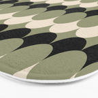Retro Circular Pattern XXIV Bath Mat Gallery Image 3