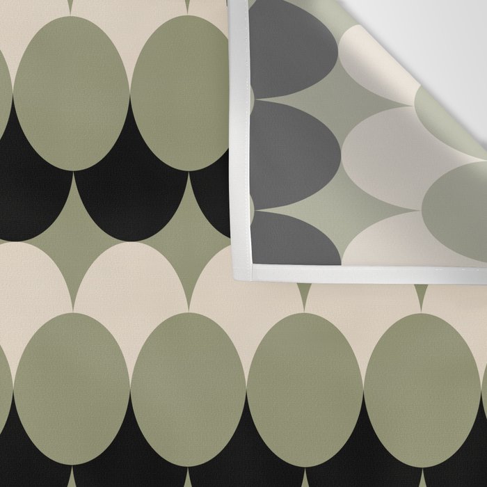 Retro Circular Pattern XXIV Wall Tapestry Gallery Image 3