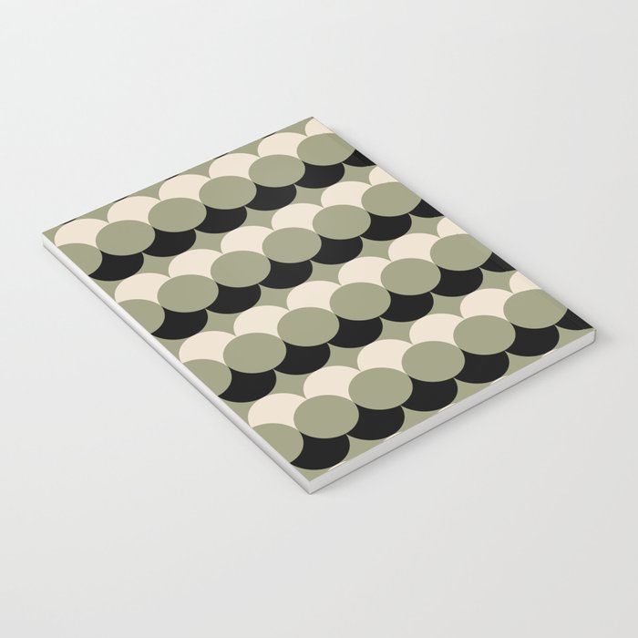 Retro Circular Pattern XXIV Notebook Gallery Image 3
