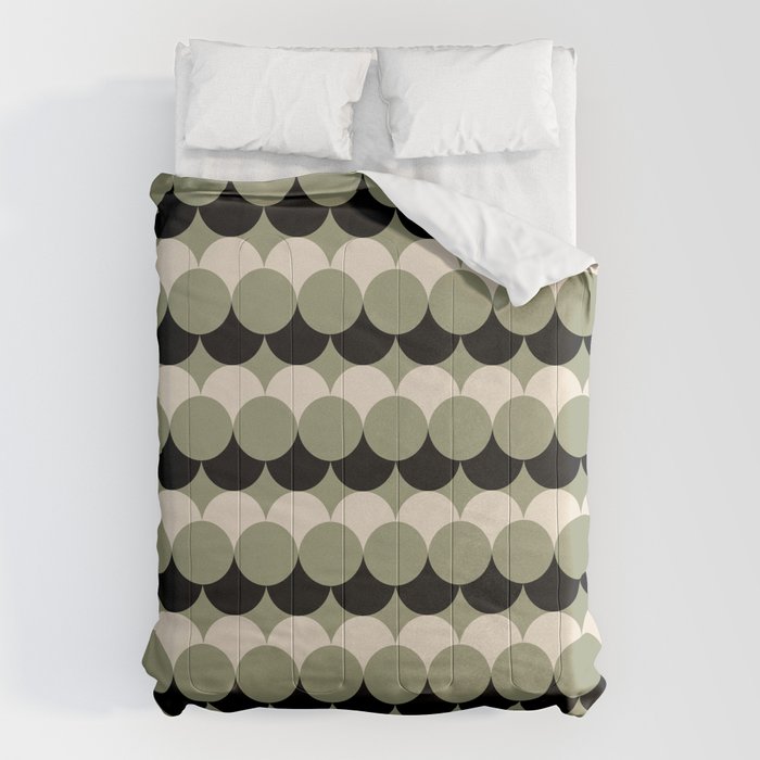 Retro Circular Pattern XXIV Comforter Gallery Image 6