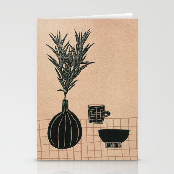 Still Life with a Vase, Bowl, and a Cup of Tea Stationery Card Gallery Image 2