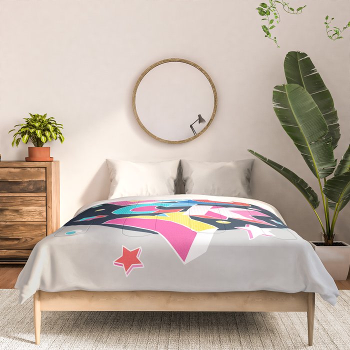 LUCKY Typography Comforter Gallery Image 3